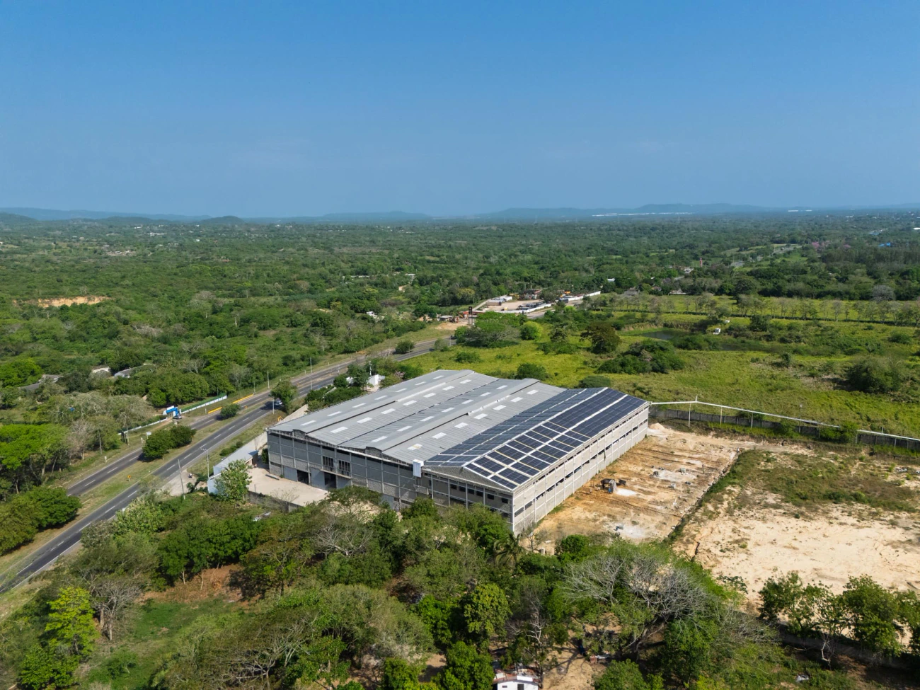 Vista aérea de la planta